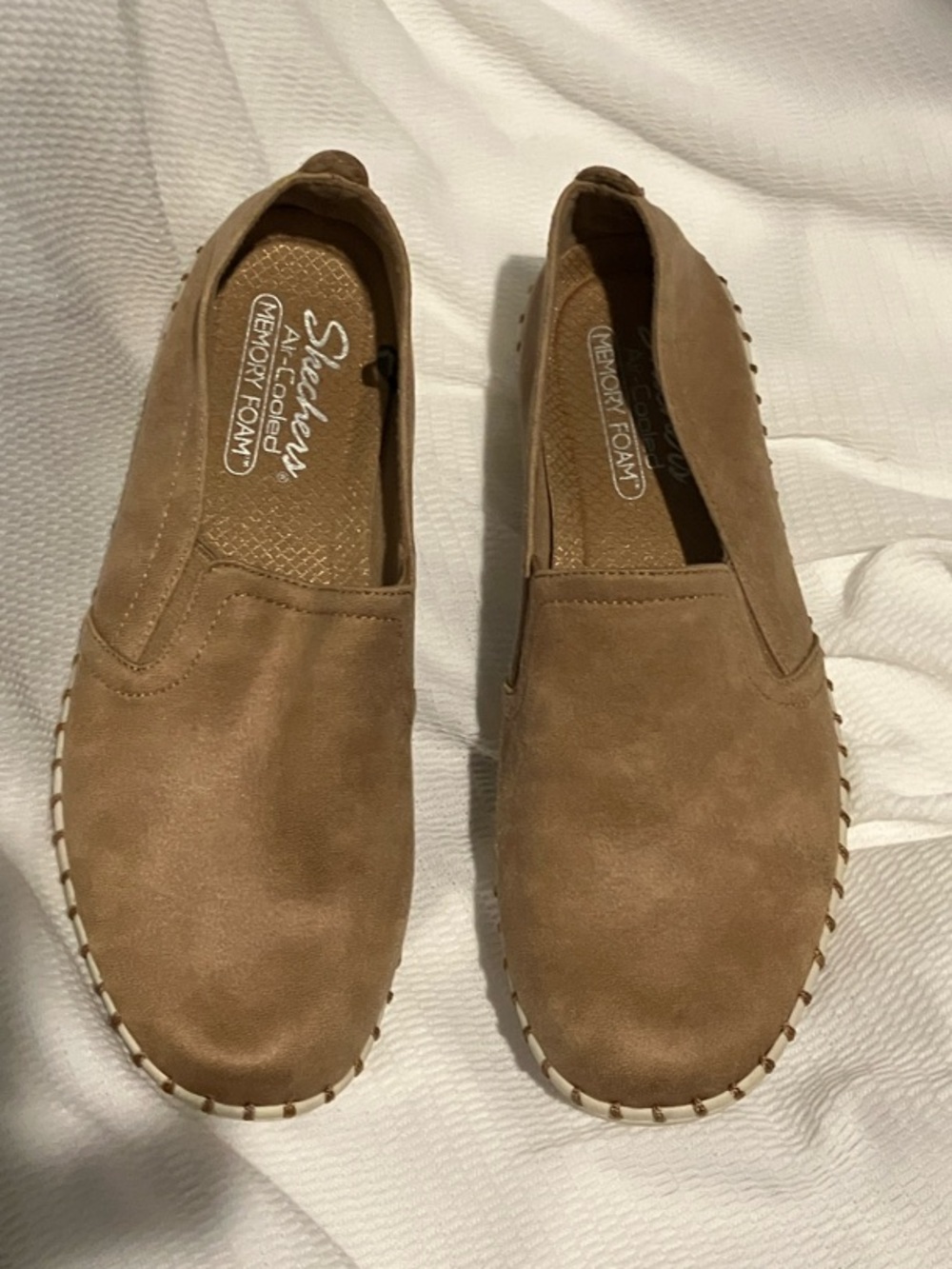 Skechers Slip-On Suede Espadrilles - Brown